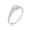 Thumbnail Image 2 of 9ct White Gold 0.40ct Diamond Twist Trilogy Ring