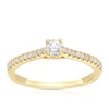 Thumbnail Image 1 of 9ct Yellow Gold 0.25ct Diamond Solitaire Ring