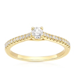 9ct Yellow Gold 0.25ct Diamond Solitaire Ring