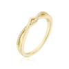 Thumbnail Image 2 of 9ct Yellow Gold Diamond Crossover Eternity Ring