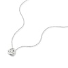 Thumbnail Image 2 of Sterling Silver 0.10ct Diamond Knot Pendant Necklace