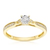 Thumbnail Image 1 of 9ct Yellow Gold 0.20ct Diamond Illusion Set Solitaire Ring