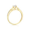 Thumbnail Image 3 of 9ct Yellow Gold 0.20ct Diamond Illusion Set Solitaire Ring