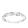 Thumbnail Image 1 of 9ct White Gold 0.12ct Diamond Twist Eternity Ring