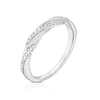 Thumbnail Image 2 of 9ct White Gold 0.12ct Diamond Twist Eternity Ring