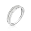 Thumbnail Image 2 of 9ct White Gold 0.33ct Diamond Baguette & Round Eternity Ring