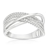 Thumbnail Image 1 of 9ct White Gold 0.25ct Diamond Crossover Eternity Ring