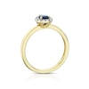 Thumbnail Image 3 of 9ct Yellow Gold Diamond & Sapphire Pear Ring