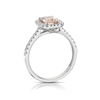 Thumbnail Image 3 of 9ct White Gold 0.18ct Diamond & Morganite Ring