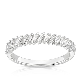 9ct White Gold 0.40ct Diamond Baguette Eternity Ring