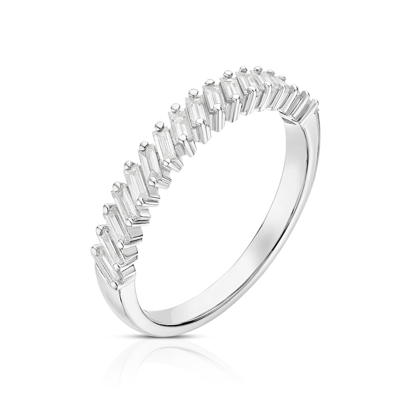 Main Image 2 of 9ct White Gold 0.40ct Diamond Baguette Eternity Ring