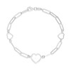 Thumbnail Image 1 of Sterling Silver Heart Detail Bracelet
