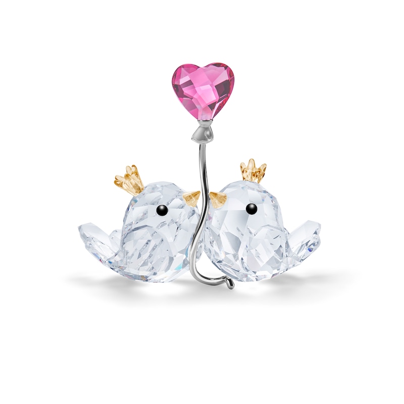 Main Image 1 of Swarovski With Love 'Love Birds & Pink Heart' Ornament