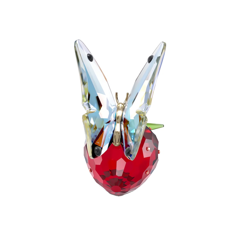 Main Image 3 of Swarovski Idyllia 'Butterfly & Strawberry' Ornament