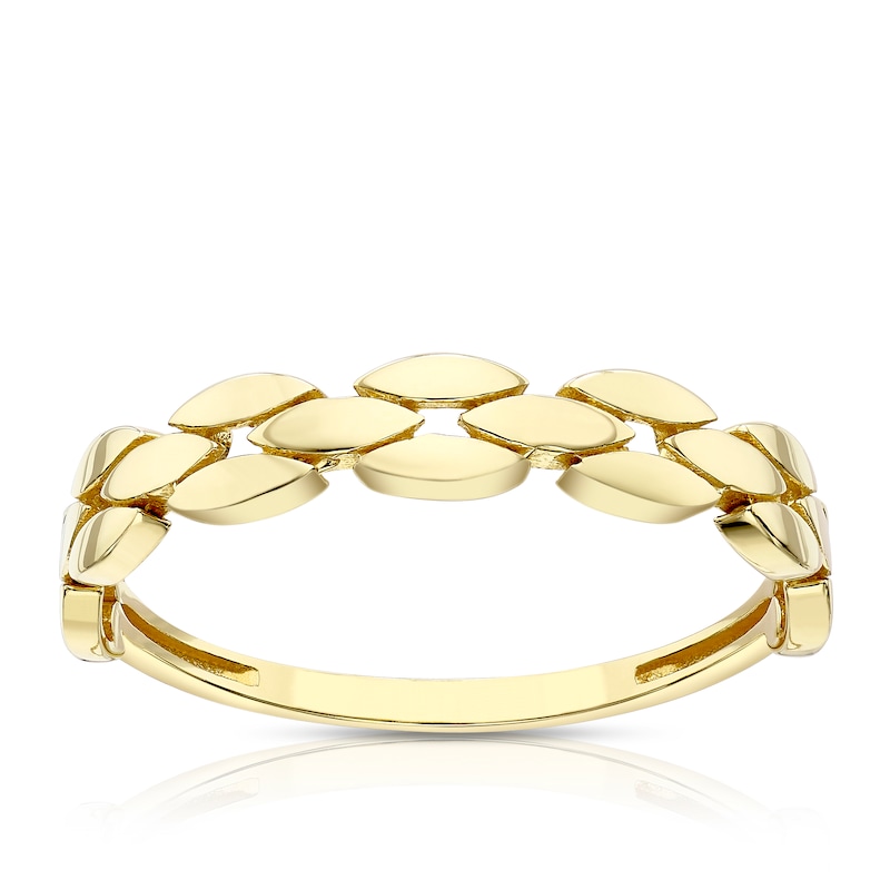 Main Image 1 of 9ct Yellow Gold Oval Link Ring