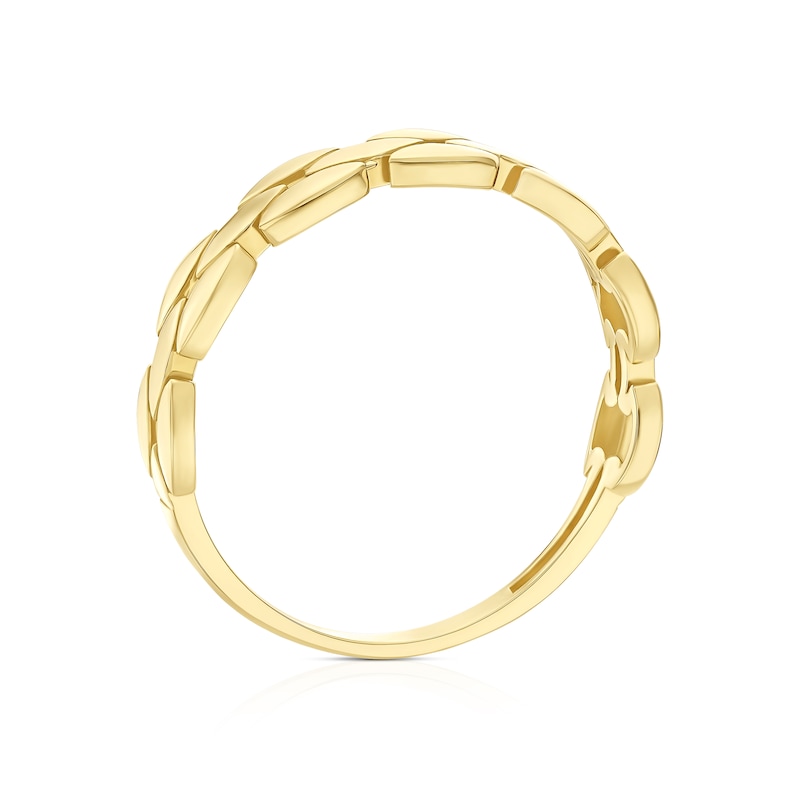 Main Image 3 of 9ct Yellow Gold Oval Link Ring