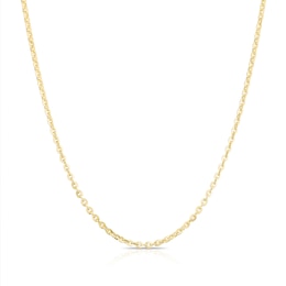 9ct Yellow Gold Flat 16&quot; Belcher Chain Necklace