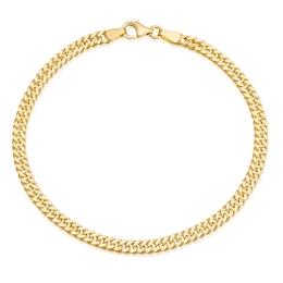 9ct Yellow Gold Curb 7.5&quot; Bracelet