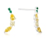 Thumbnail Image 1 of Sterling Silver Cubic Zirconia Lemon Stud Earrings