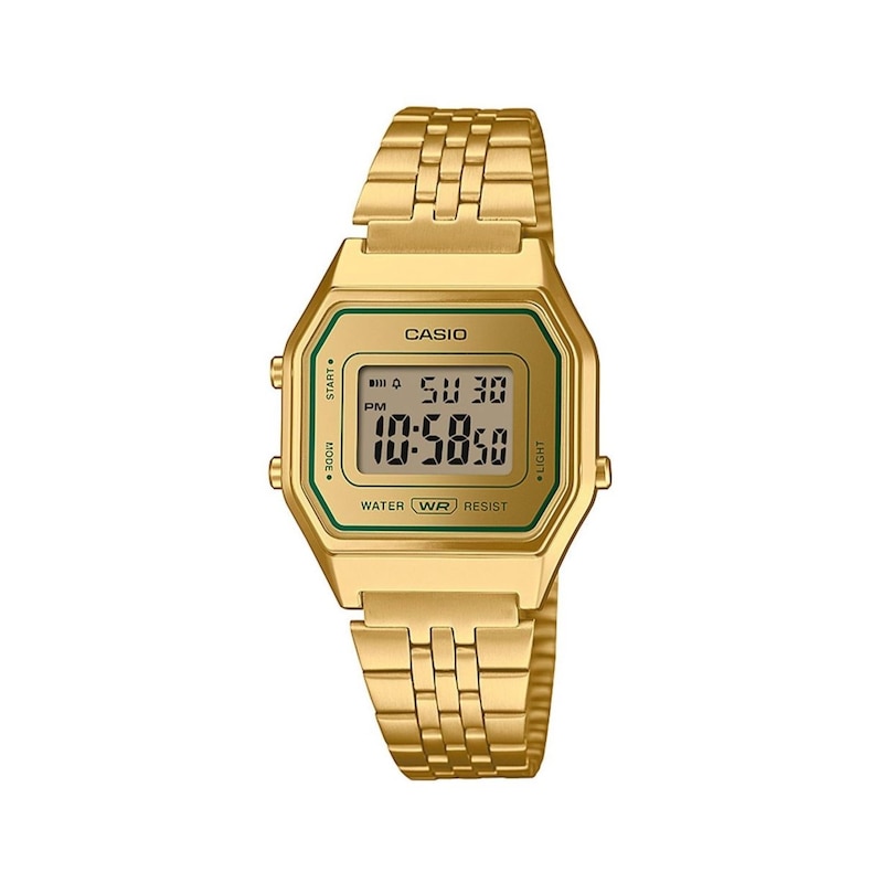 Main Image 1 of Casio Vintage Gold Tone Digital Stainless Steel Watch