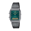 Thumbnail Image 1 of Casio Vintage Green Digital Dial Grey Stainless Steel Watch