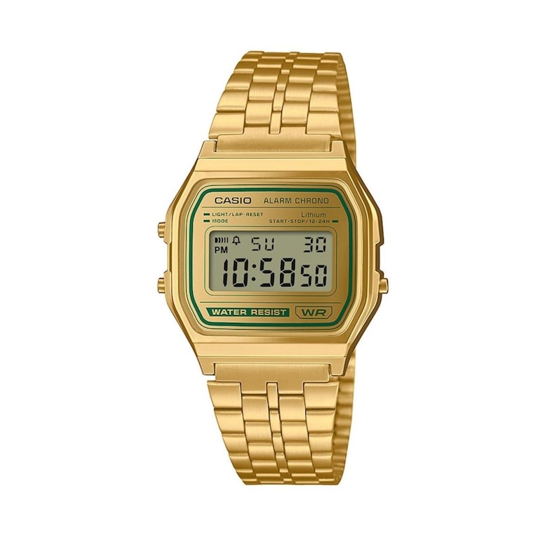 Main Image 1 of Casio Vintage Gold Tone Digital Stainless Steel Watch