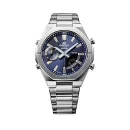 Casio Edifice Men's Dark Blue Stainless Steel Bracelet Watch