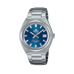 Casio Edifice Men's Blue Stainless Steel Bracelet Watch