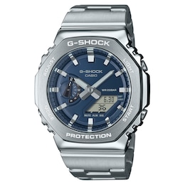 Casio G-Shock Blue Dial Stainless Steel Bracelet Watch