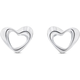 Calvin Klein Ladies' Stainless Steel Heart Stud Earrings