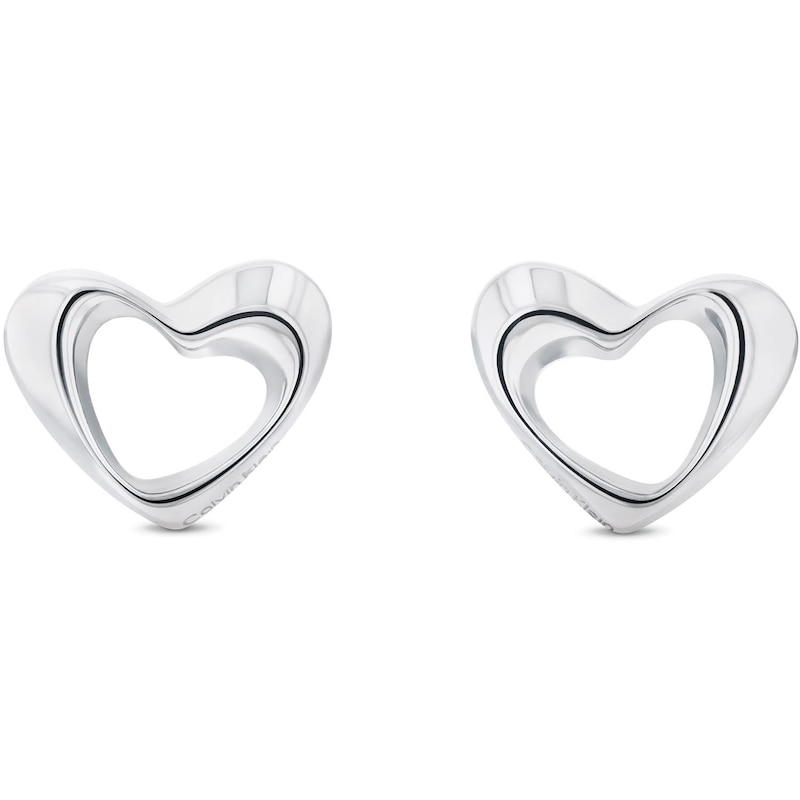 Main Image 1 of Calvin Klein Ladies' Stainless Steel Heart Stud Earrings