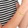 Thumbnail Image 3 of Tommy Hilfiger Ladies' Gold Tone Toggle Heart Pendant Bracelet