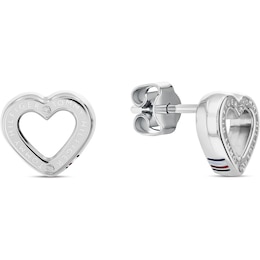 Tommy Hilfiger Ladies' Stainless Steel Heart Stud Earrings