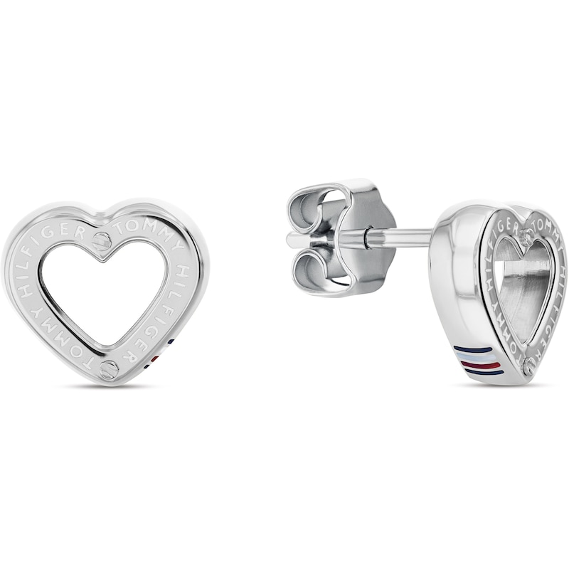 Main Image 1 of Tommy Hilfiger Ladies' Stainless Steel Heart Stud Earrings