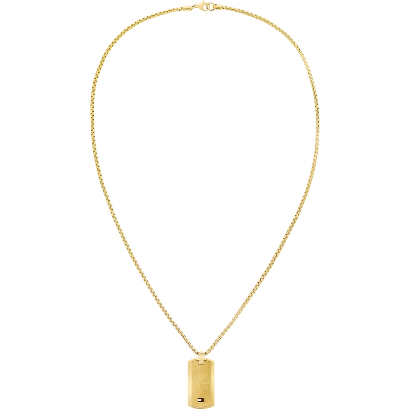 Main Image 1 of Tommy Hilfiger Men's Gold Plated Pendant Necklace