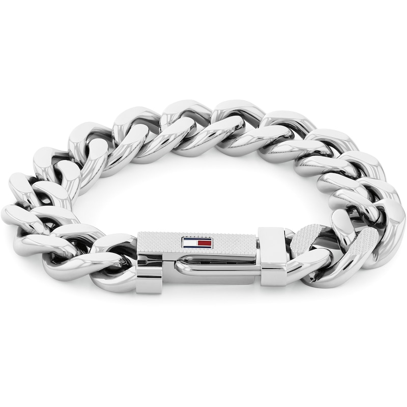 Main Image 1 of Tommy Hilfiger Men's Stainless Steel Curb Chain Bracelet