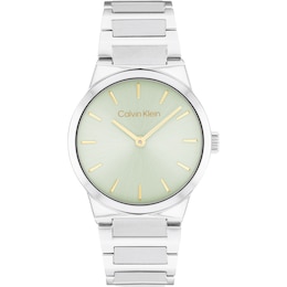 Calvin Klein Ladies' Frost Green Dial Stainless Steel Bracelet Watch