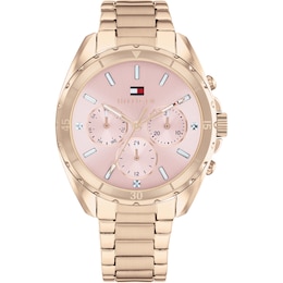 Tommy Hilfiger Ladies' Carnation Gold Ip Bracelet Watch