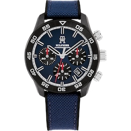 Tommy Hilfiger Men's Chronograph Navy Blue Cordura Strap Watch