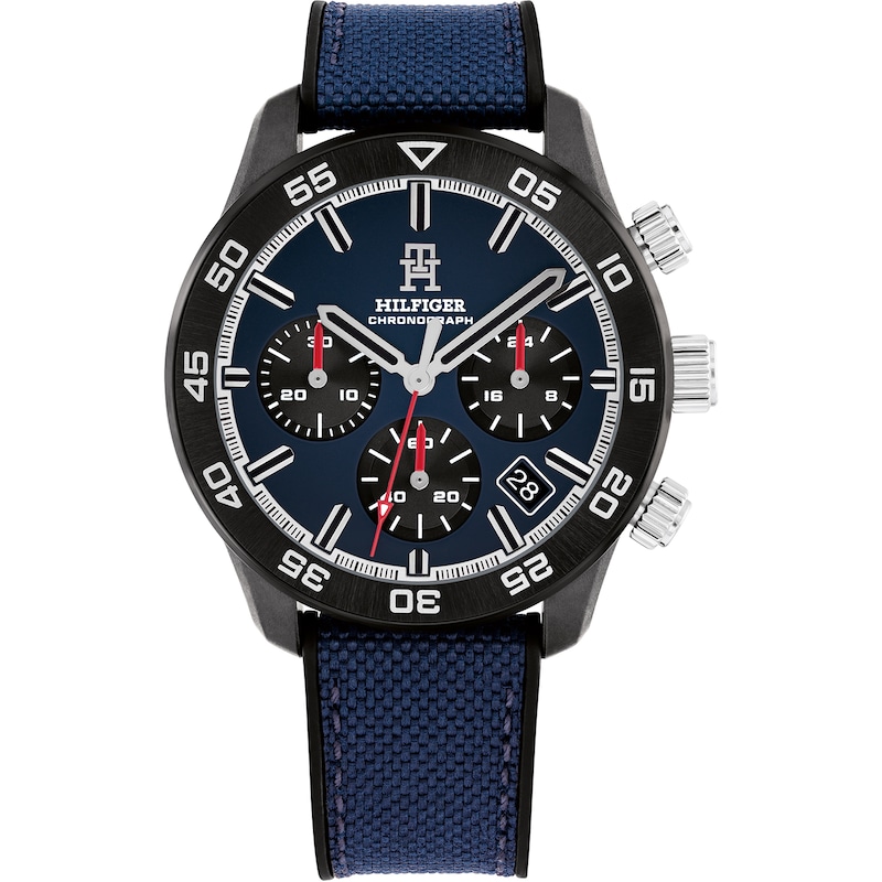 Main Image 1 of Tommy Hilfiger Men's Chronograph Navy Blue Cordura Strap Watch