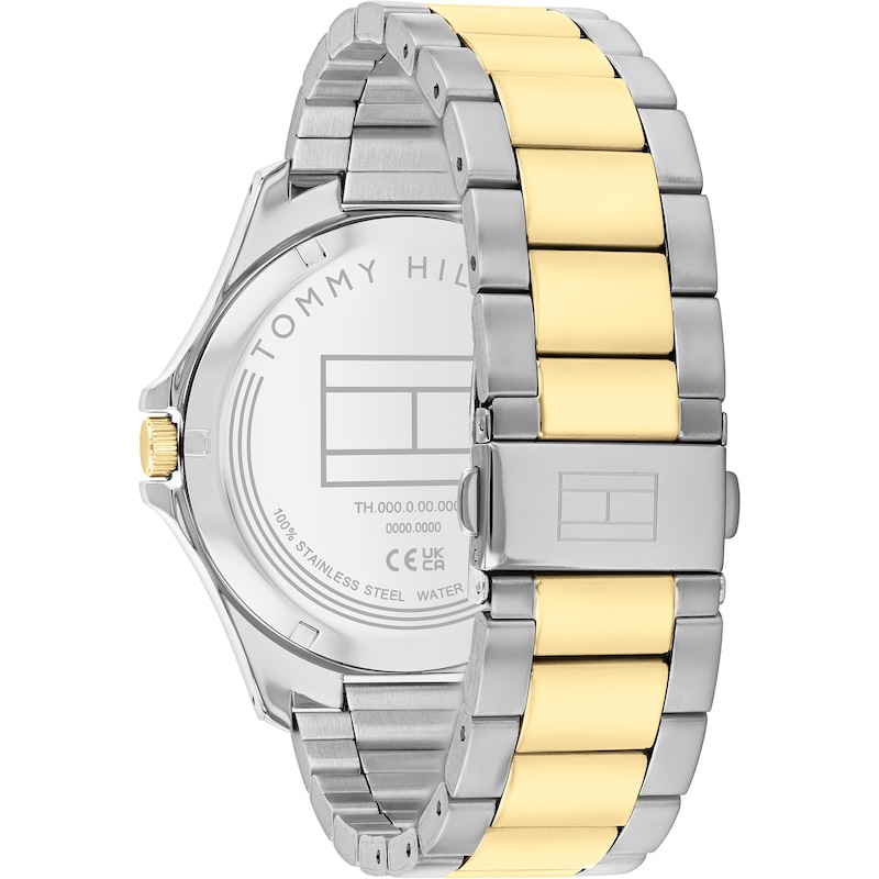 Main Image 3 of Tommy Hilfiger Men's Two Tone Stainless Steel Gold Plated Bracelet Watch