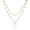 Thumbnail Image 1 of Olivia Burton Ladies' Honeycomb Classic Light Gold Tone Double Layered Necklace