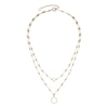 Thumbnail Image 2 of Olivia Burton Ladies' Honeycomb Classic Light Gold Tone Double Layered Necklace