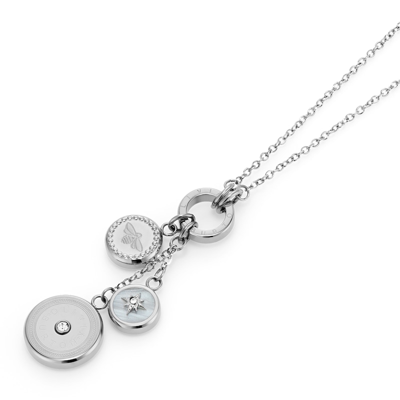 Main Image 3 of Olivia Burton Ladies' Signature Charms Stainless Steel Necklace