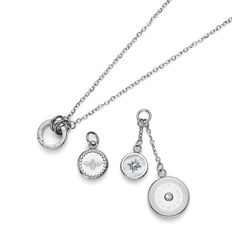 Main Image 4 of Olivia Burton Ladies' Signature Charms Stainless Steel Necklace