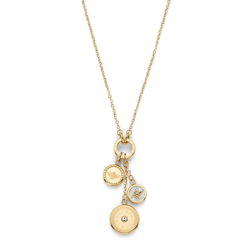 Main Image 1 of Olivia Burton Ladies' Signature Charms Light Gold Tone Necklace