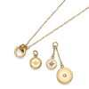 Thumbnail Image 4 of Olivia Burton Ladies' Signature Charms Light Gold Tone Necklace