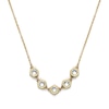 Thumbnail Image 1 of Olivia Burton Ladies' Ever Stacked Crystal Hex Honeycomb Light Gold Tone Necklace