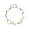 Thumbnail Image 1 of Olivia Burton Ladies' Honeycomb Classic Light Gold Tone Double Layered Bracelet