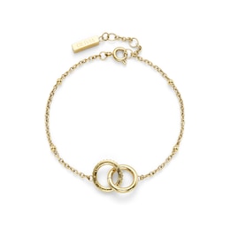 Olivia Burton Ladies' Light Gold Tone Amity Interlock Bracelet